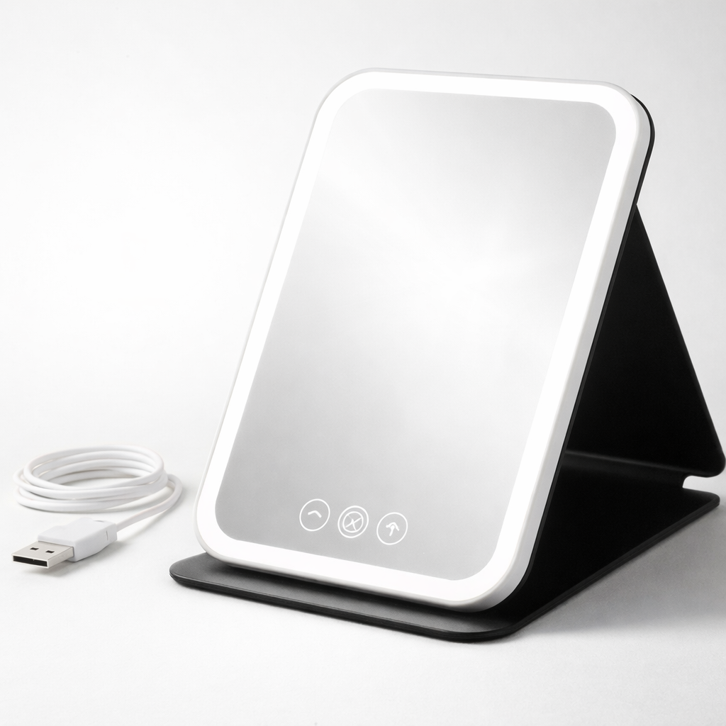 🪞 SPECCHIO PER TRUCCO DIMMERABILE A LED 3 COLORI